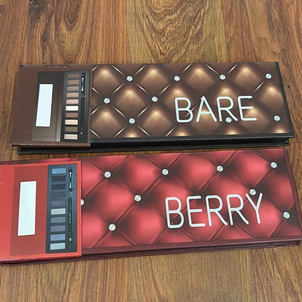 Profusion cosmetics bare and berry eyeshadow palates 2 sets